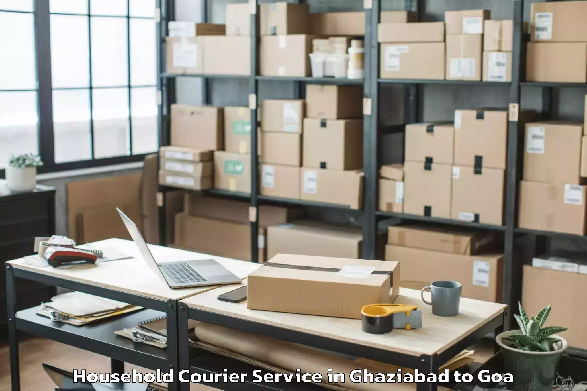 Easy Ghaziabad to Pilerne Household Courier Booking